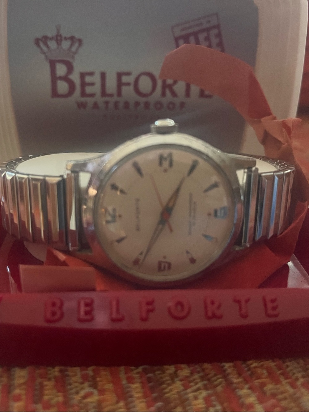 Vintage Mens Belford Watch w/Org. Case